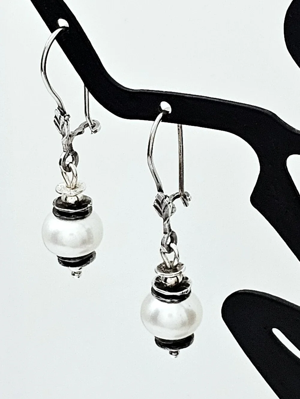 Silpada Sterling Silver Pearl 'Light The Way' Drop Earrings W0922
